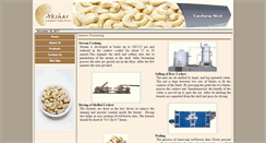Desktop Screenshot of aksharcashew.com