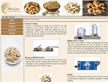 Tablet Screenshot of aksharcashew.com